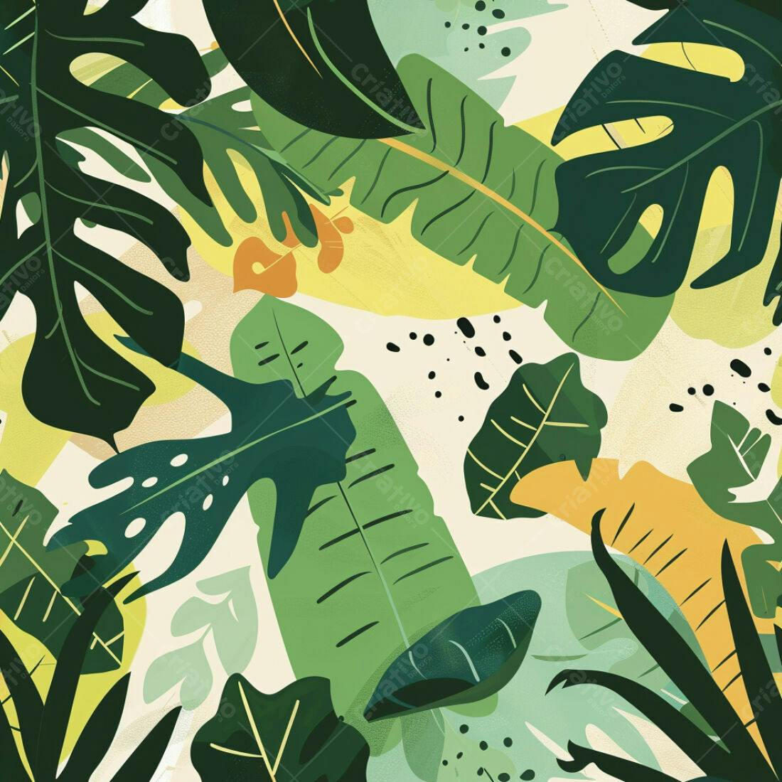 Textura Folhas Tropicais para Fundo