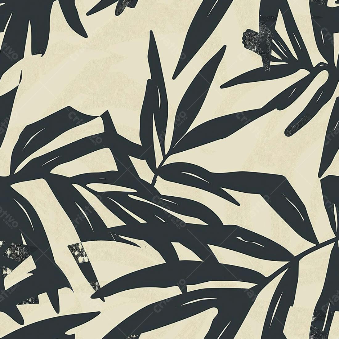 Textura Folhagem Tropical Abstrata para Fundo