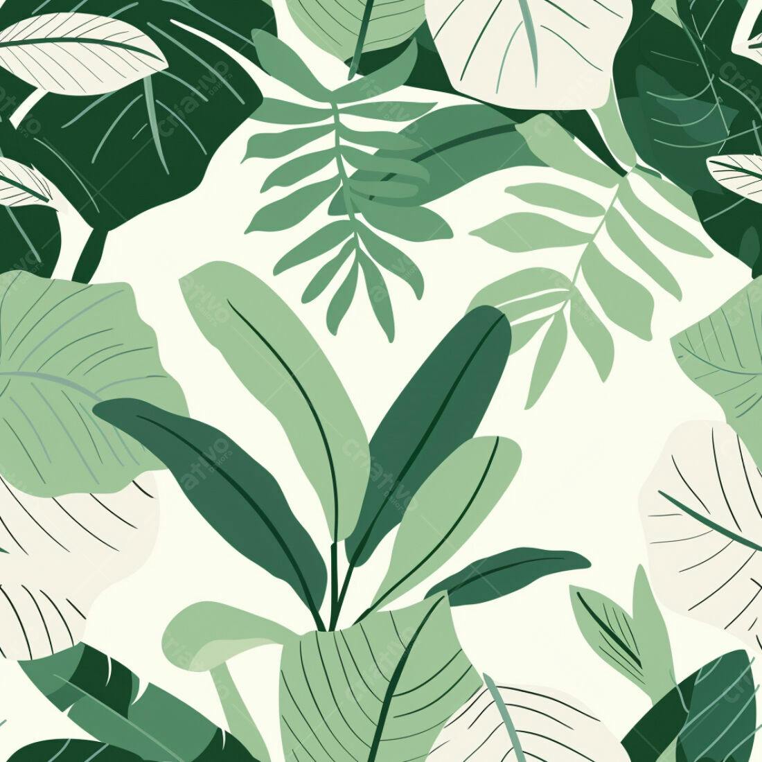 Textura Folhas Tropicais para Fundo