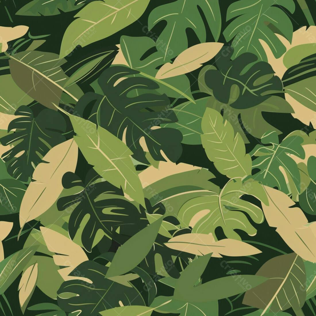 Textura Folhas Tropicais para Fundo