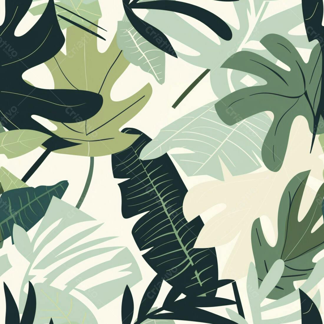 Textura Folhas Tropicais para Fundo