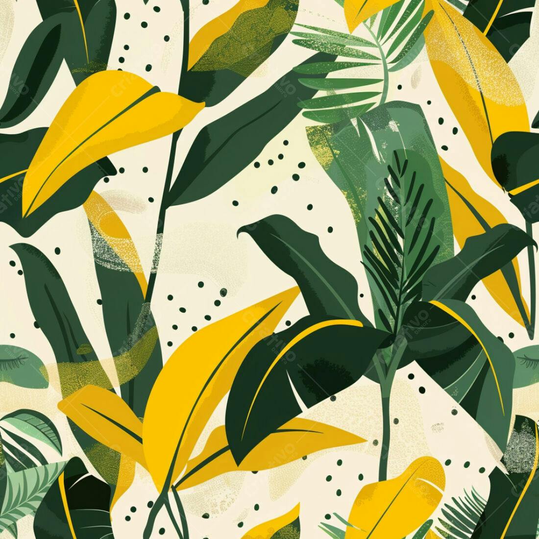 Textura Folhagem Tropical para Fundo