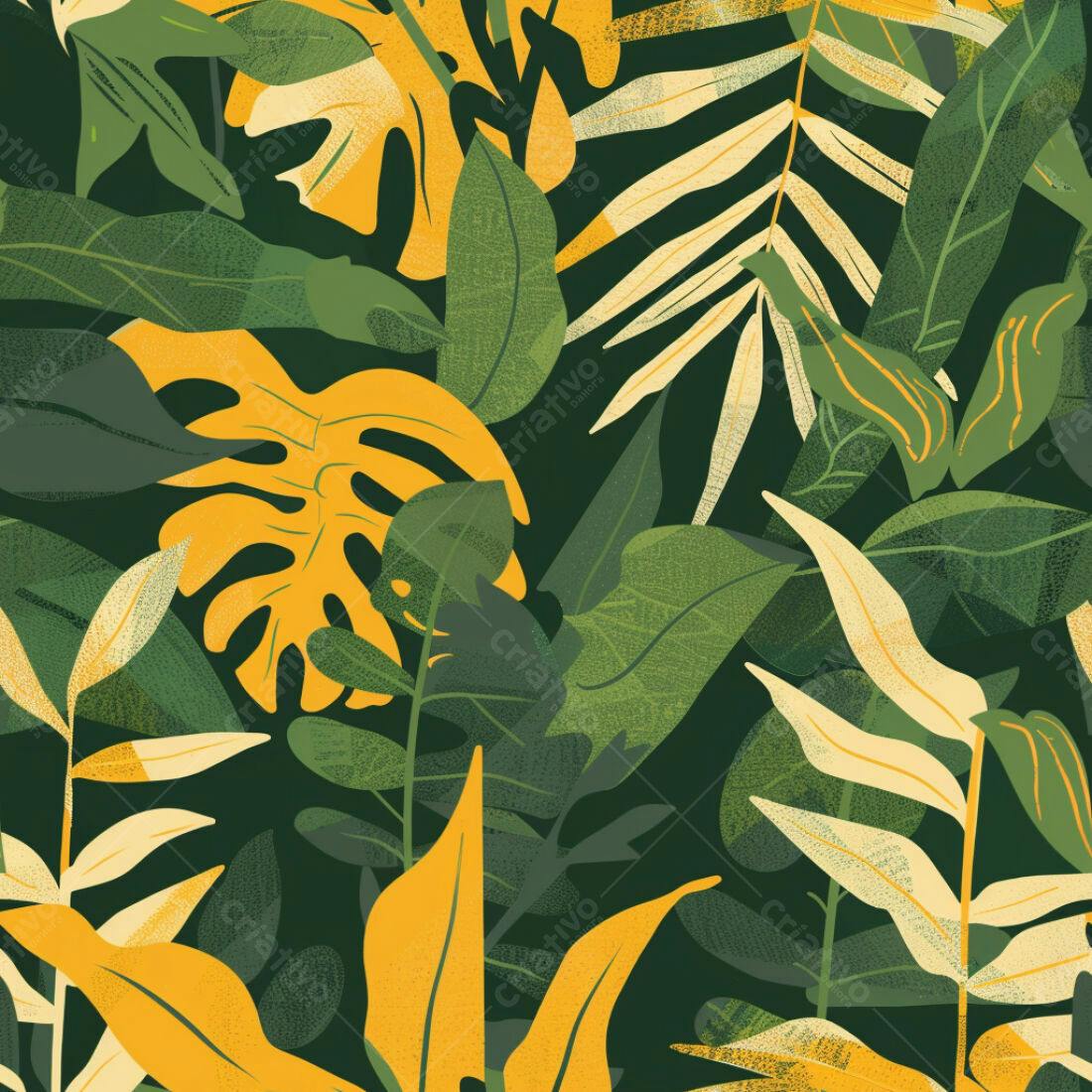 Textura Folhagem Tropical para Fundo