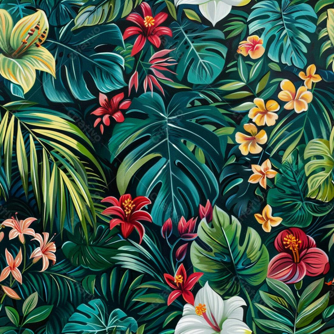 Textura Tropical para Fundo e Papel de Parede