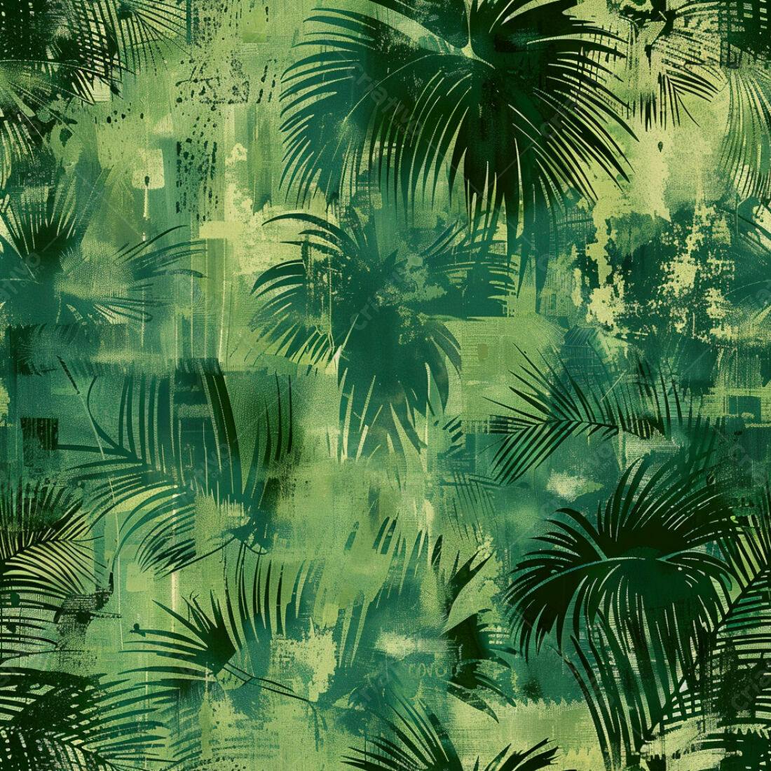 Textura Folhas Tropicais Verde para Fundo