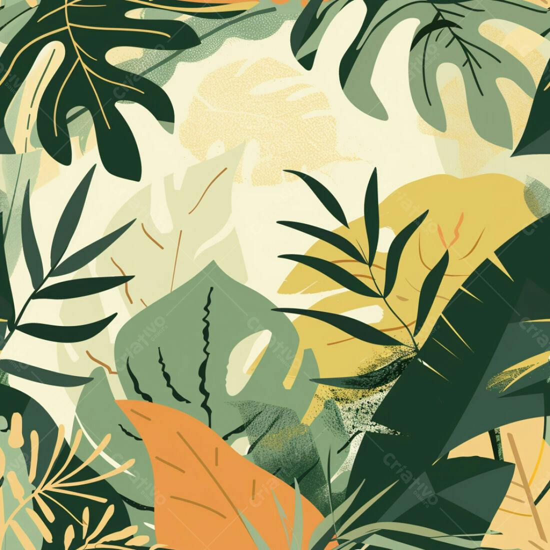 Textura Folhas Tropicais para Fundo