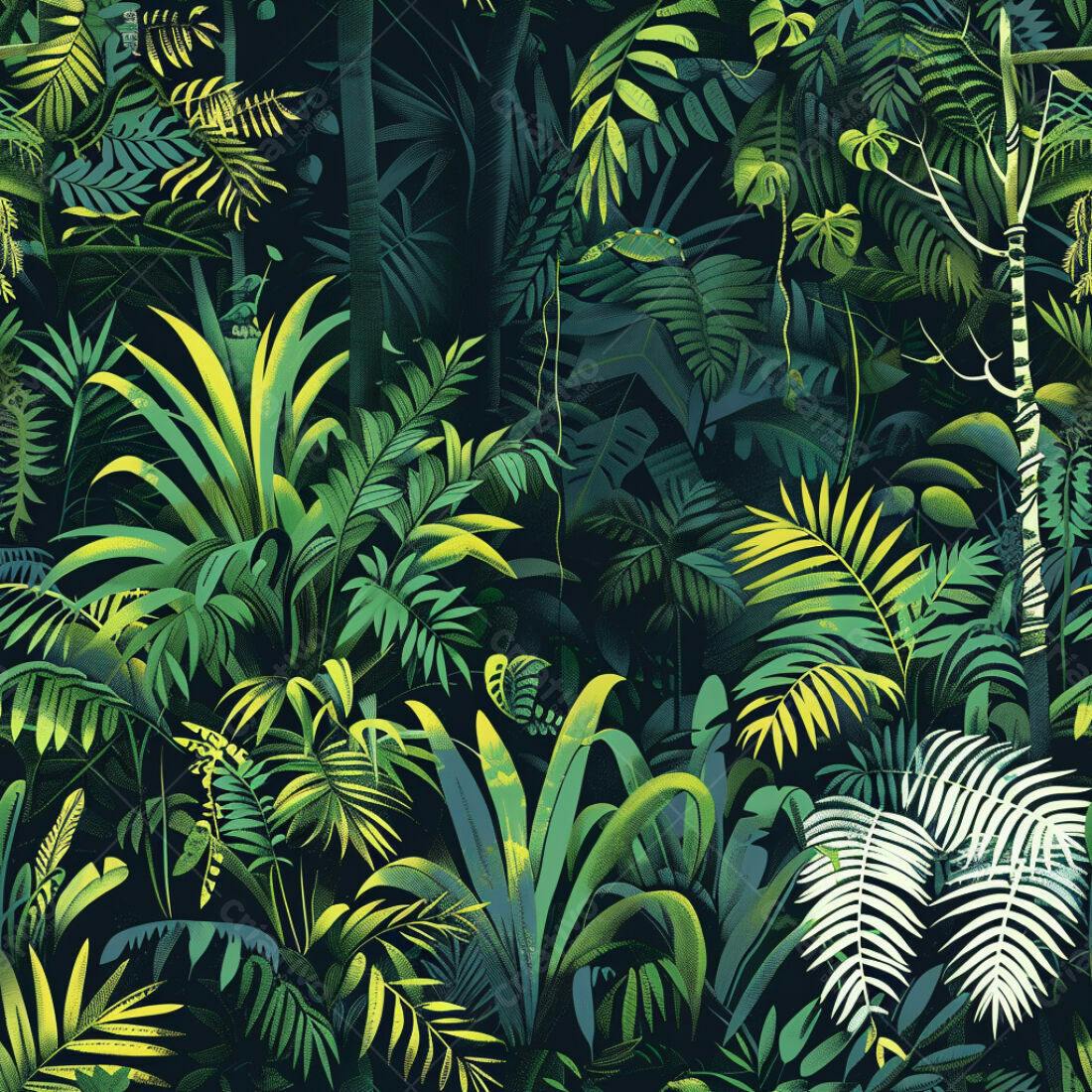 Textura Folhagem Tropical para Fundo