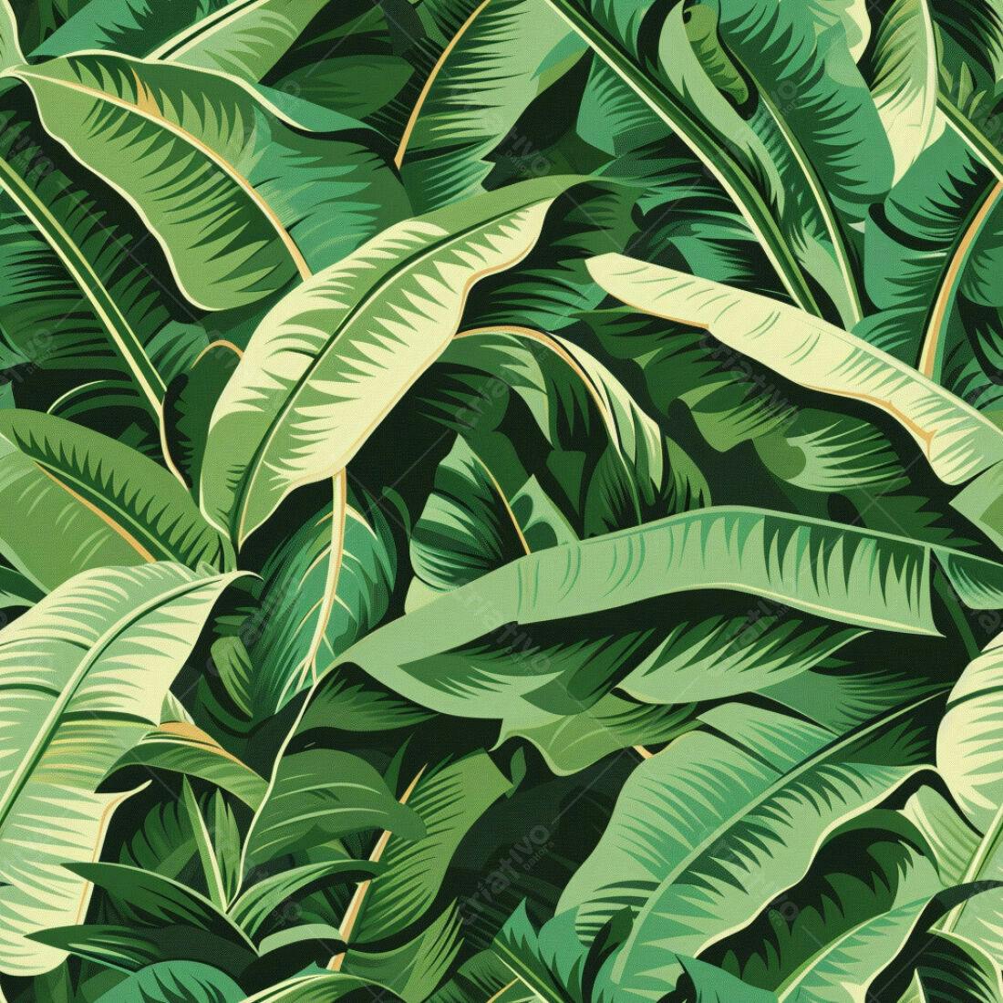 Textura Folhas Tropicais para Fundo