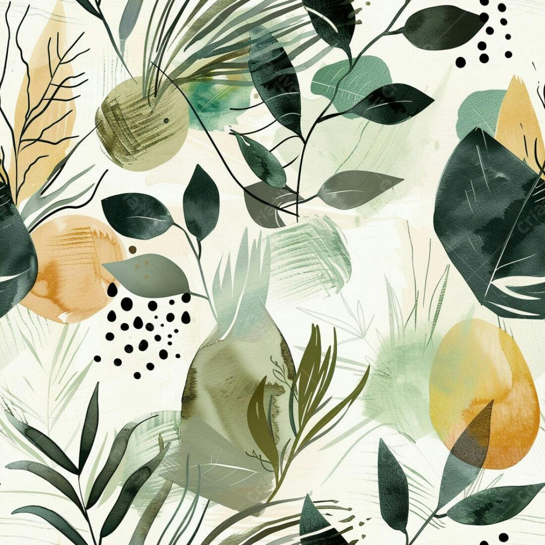 Textura Abstrata Folhas para Fundo