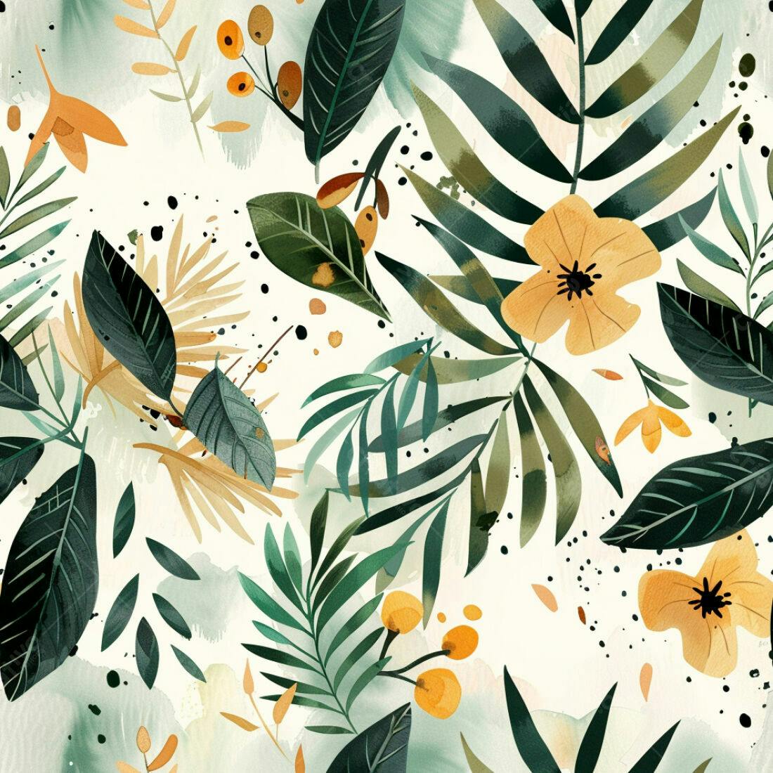 Textura floral tropical para fundo