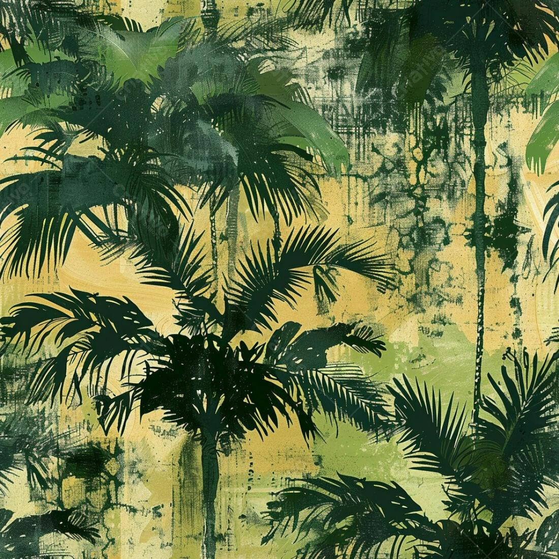 Textura Palmeiras tropicais para papel de parede