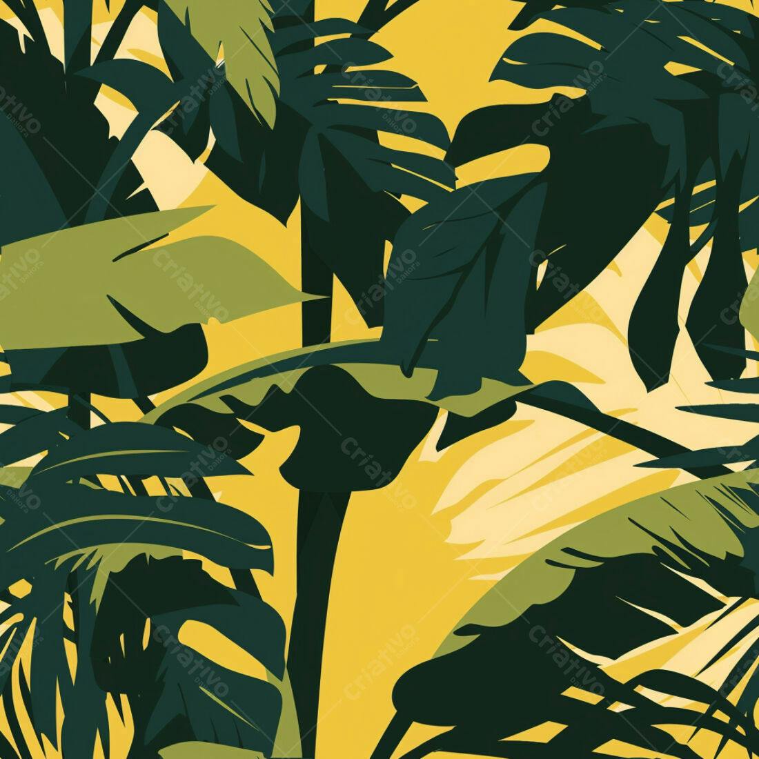 Textura Folhas Tropicais para Fundo