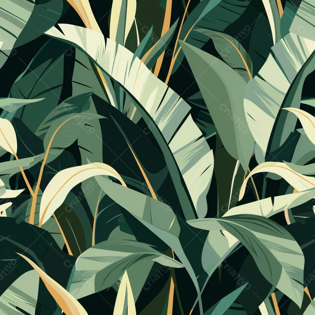 Textura Folhagem Tropical para Fundo