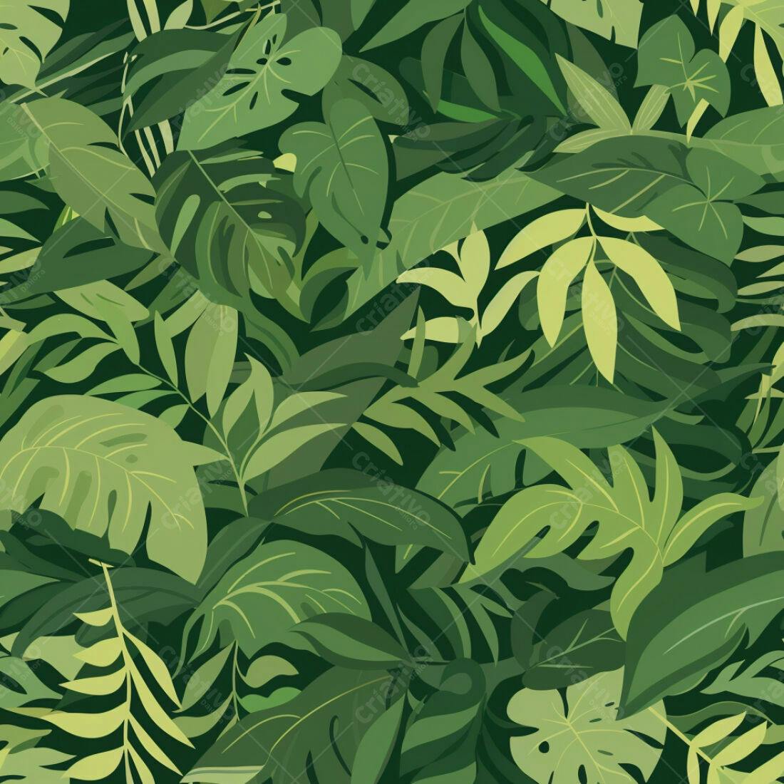 Textura Folhagem Tropical para Fundo