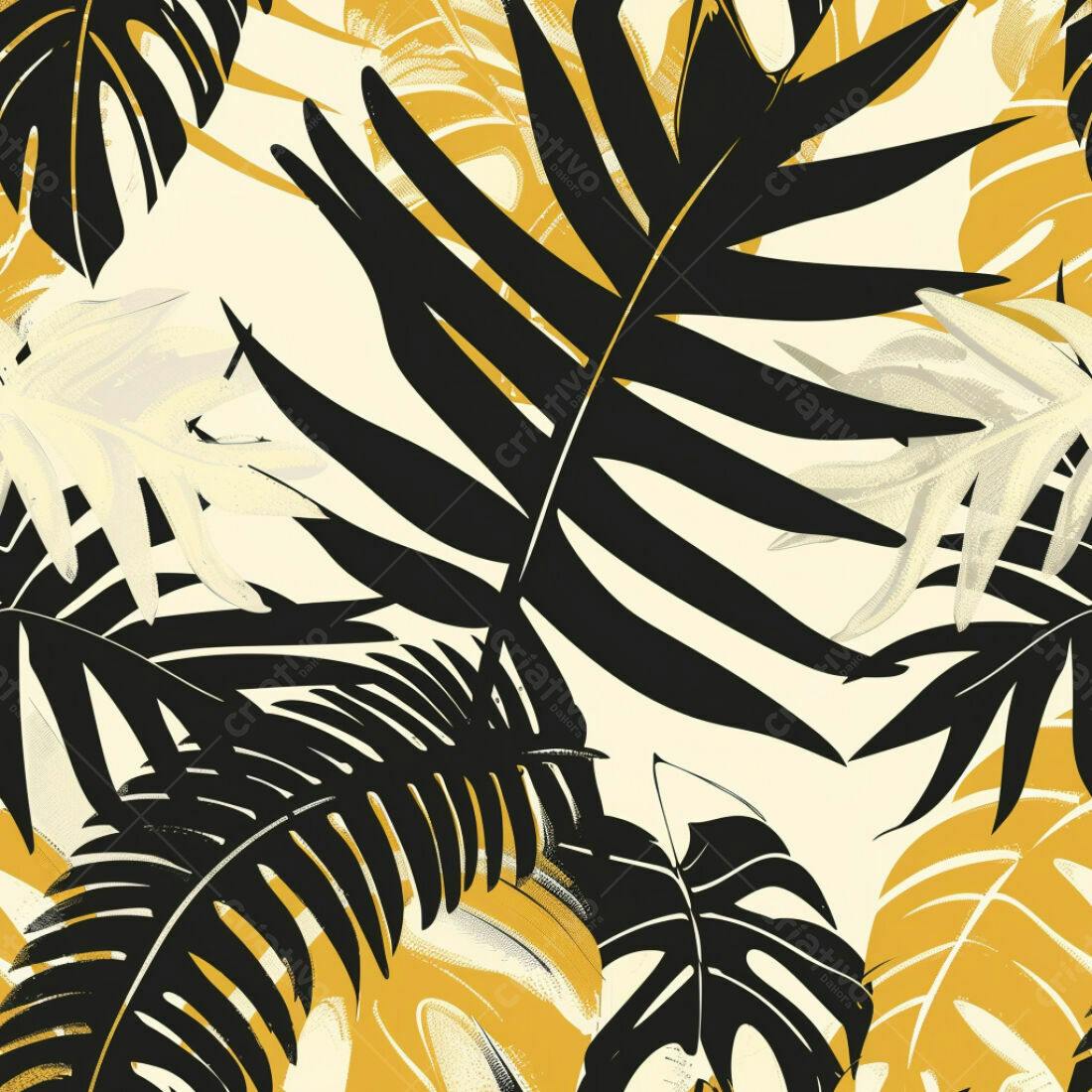 Textura Folhas Tropicais para Fundo