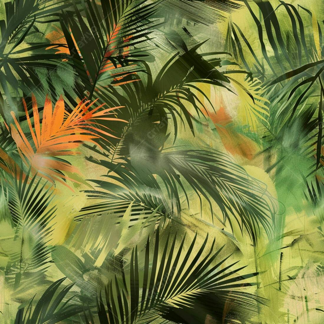 Textura Folhas Tropicais para Fundo