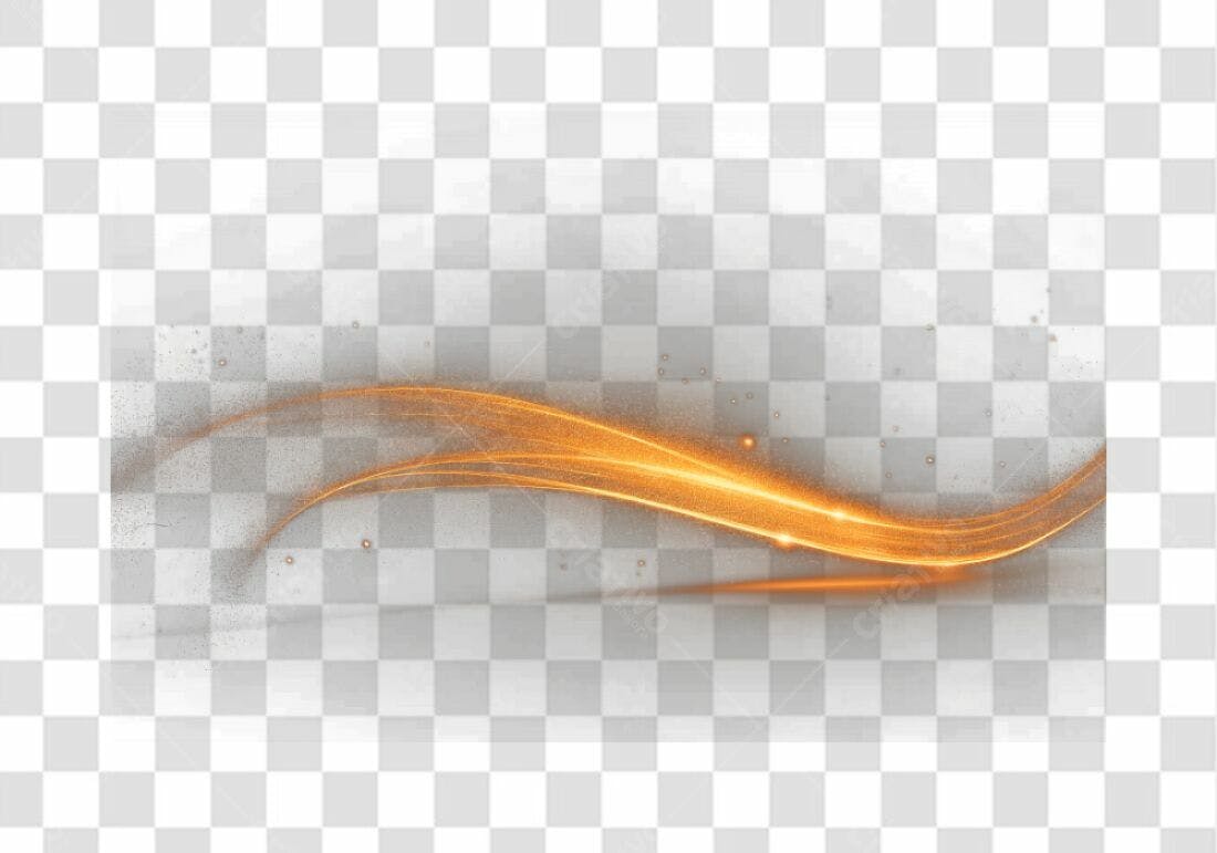 Banner dourado com brilho PNG com fundo transparente