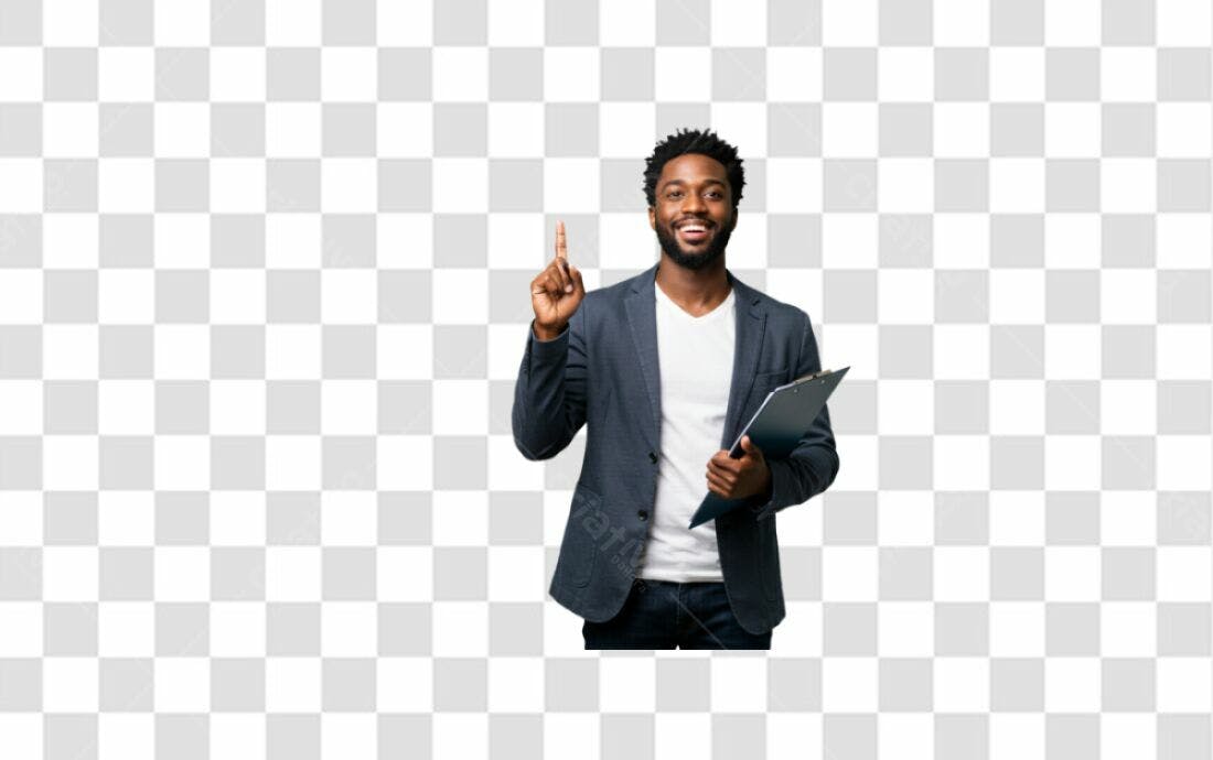 Imagem PNG homem de negócios com fundo transparente