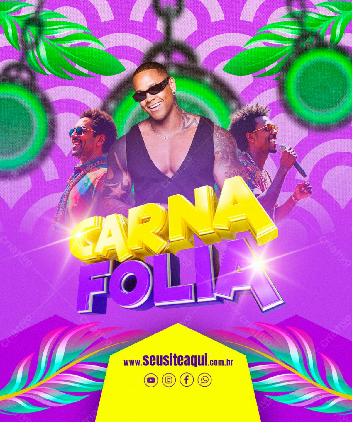 Flyer Carnaval PSD Editável