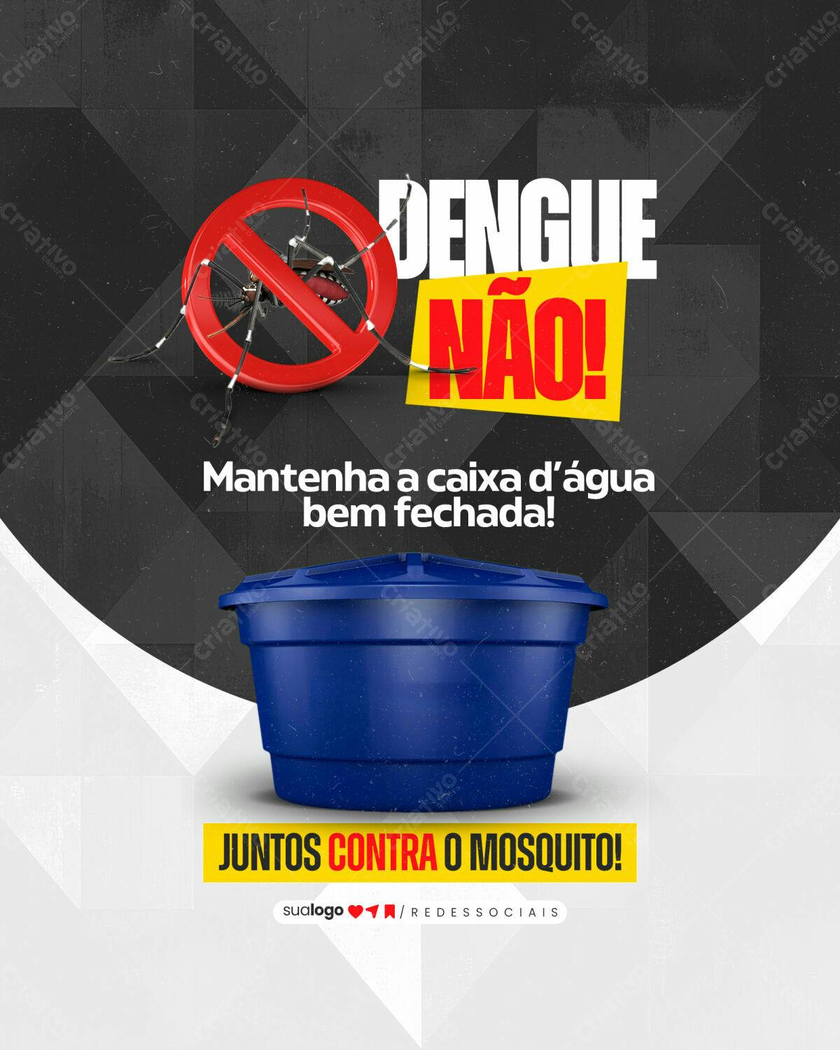 Flyer Combate à Dengue PSD Editável
