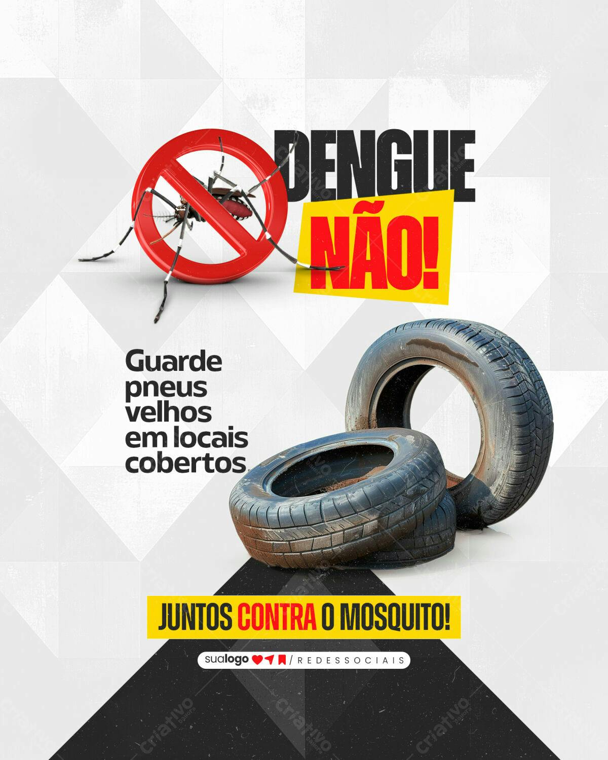 Flyer Combate à Dengue PSD Editável