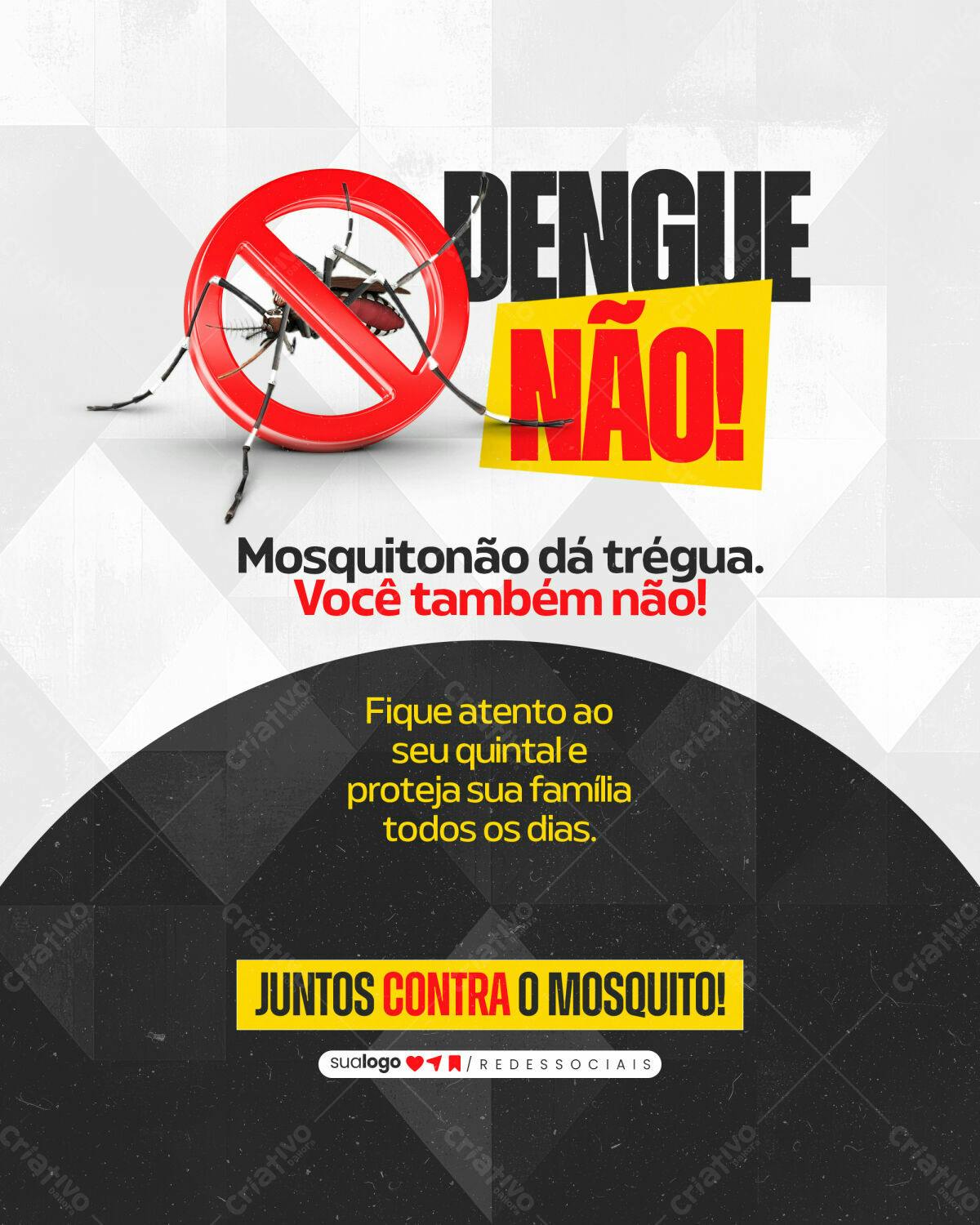 Flyer Combate à Dengue PSD Editável