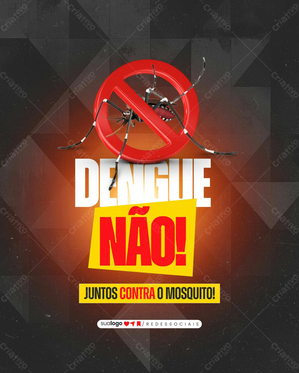 Flyer Combate à Dengue PSD Editável