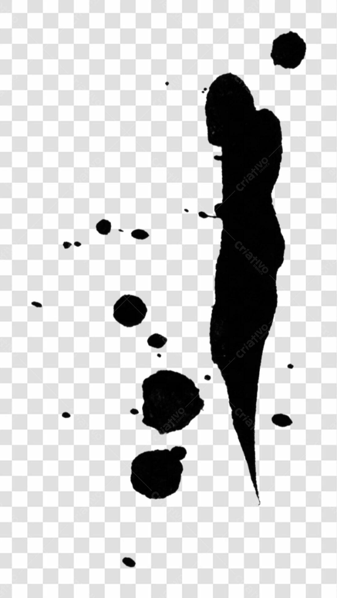PNG Elemento gráfico abstrato manchas pretas com fundo transparente