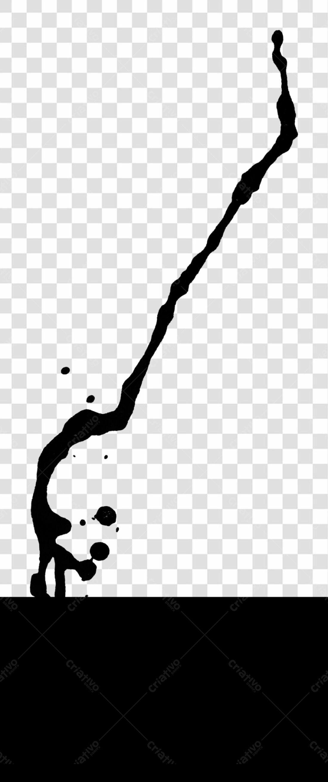 Banner abstrato com respingos de tinta PNG com fundo transparente