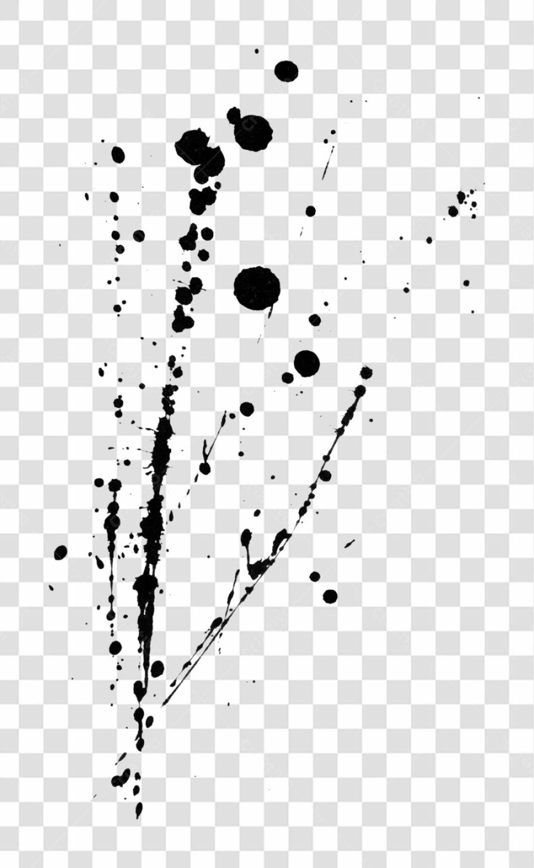 PNG Elementos abstratos para design preto e branco com fundo transparente