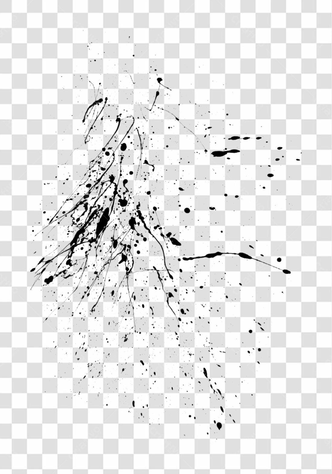 PNG Elemento para Design Gotas de Tinta com fundo transparente