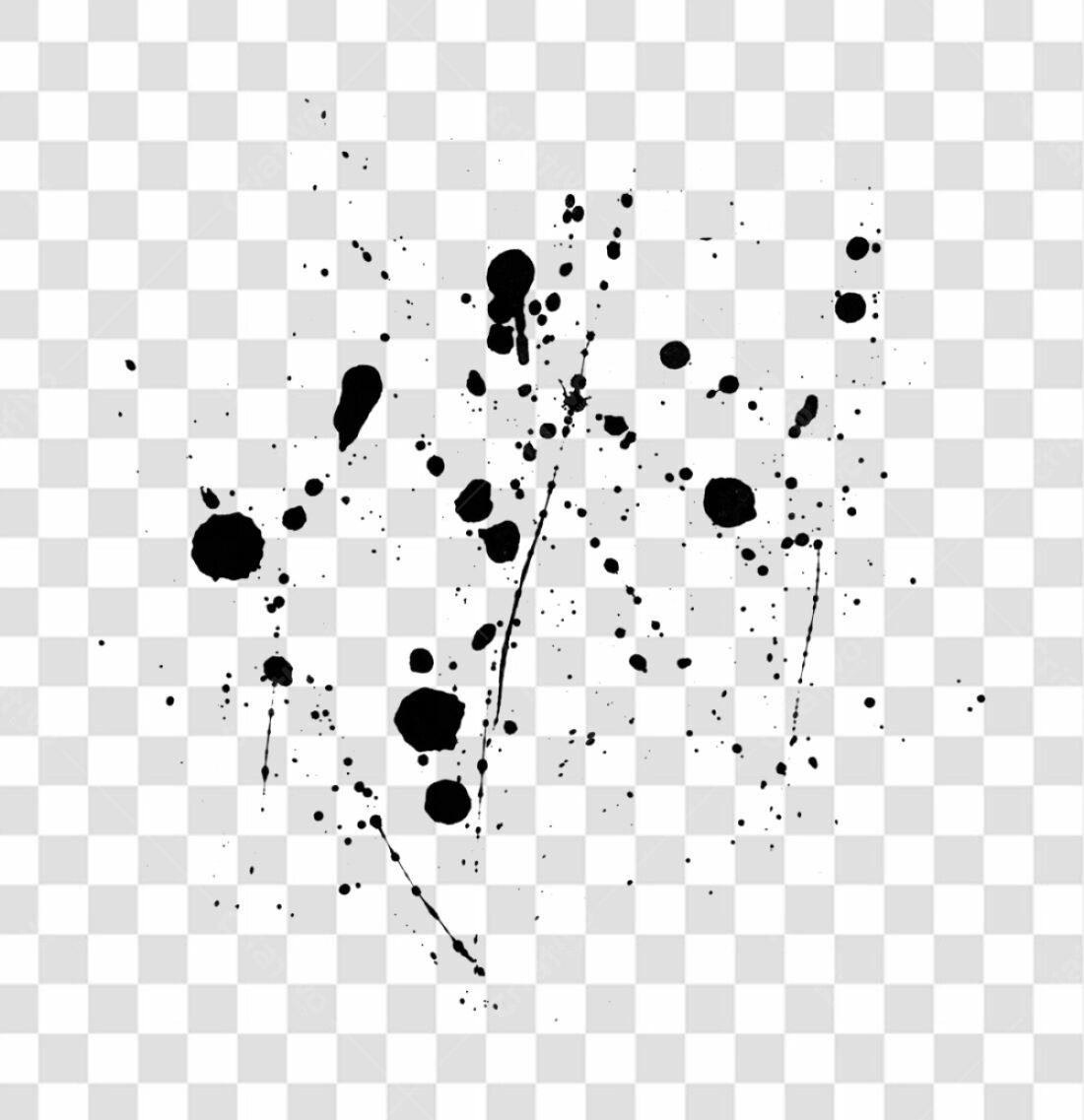 PNG Design Elementos Abstrato em Preto com Fundo Transparente