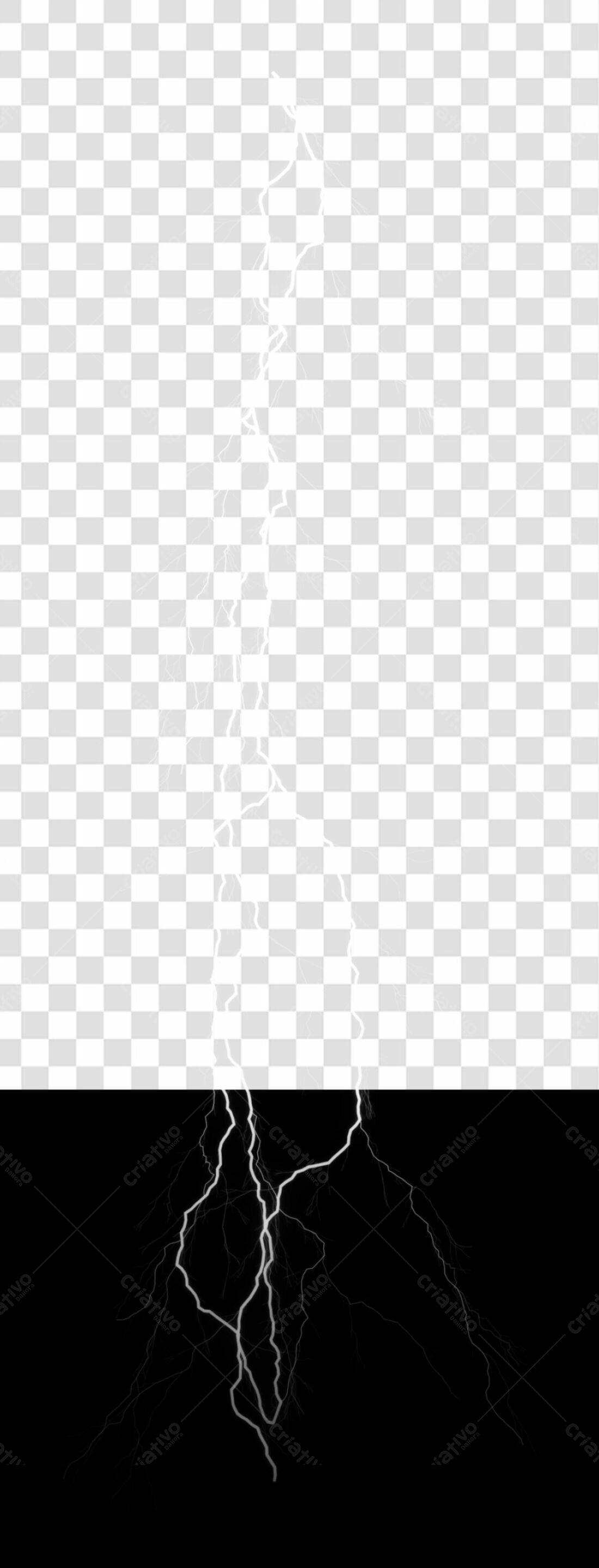 Elemento PNG Raio com fundo transparente