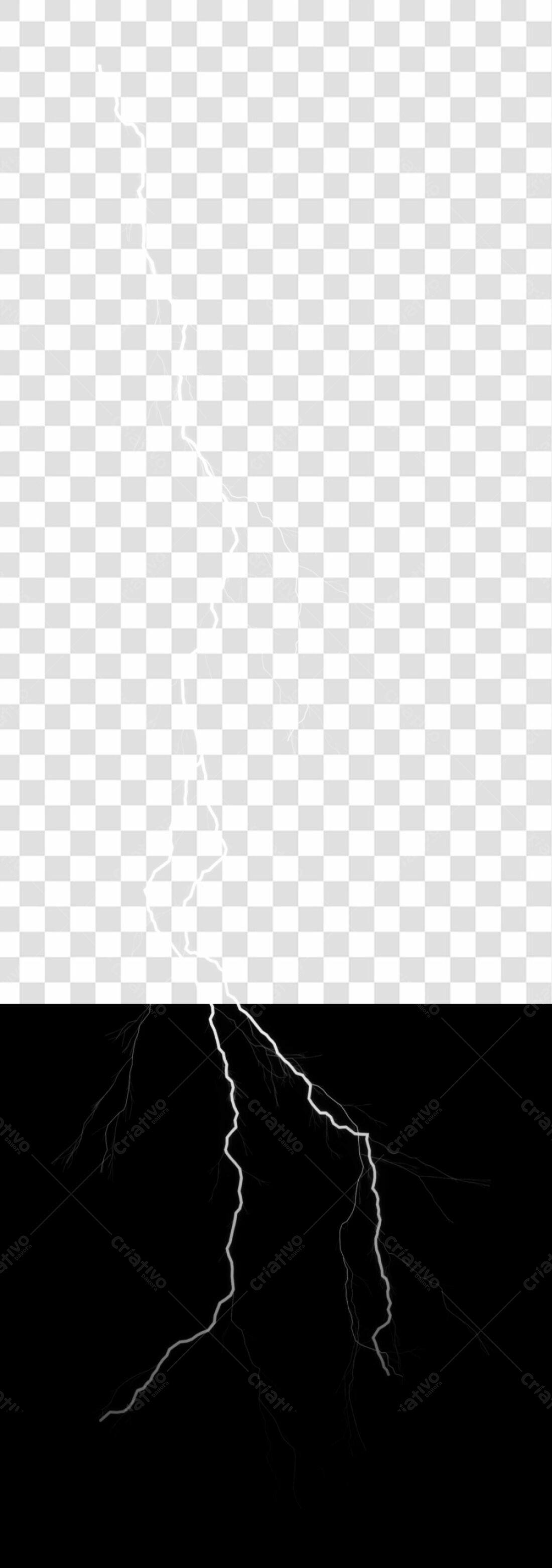 Elemento gráfico PNG Raio com fundo transparente