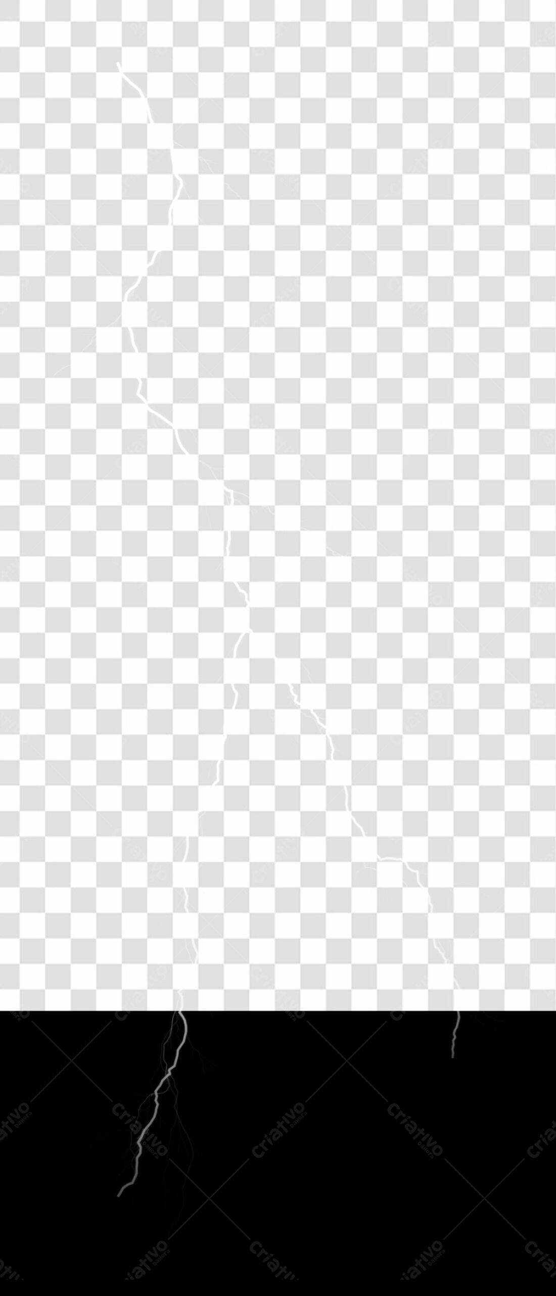 Banner PNG com fundo transparente Raio Branco