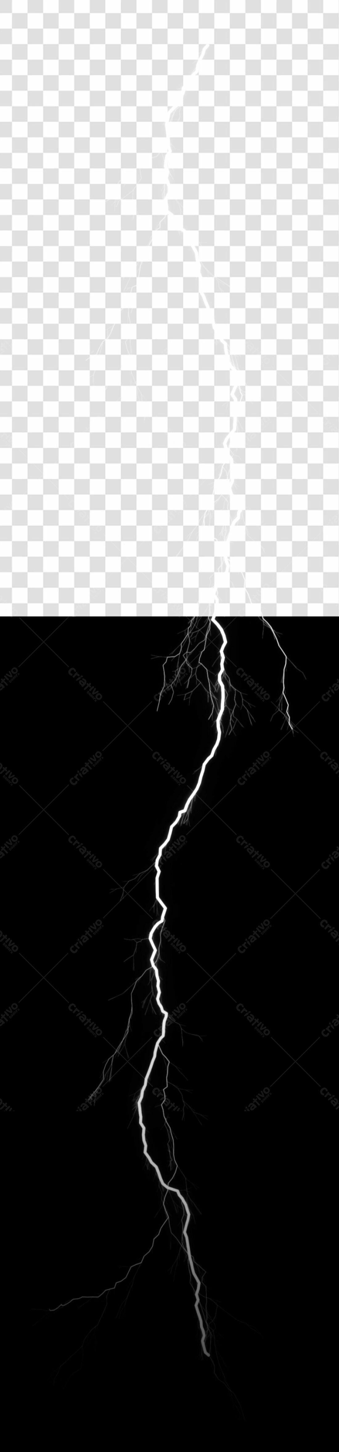 PNG Elemento gráfico Raio branco fundo transparente
