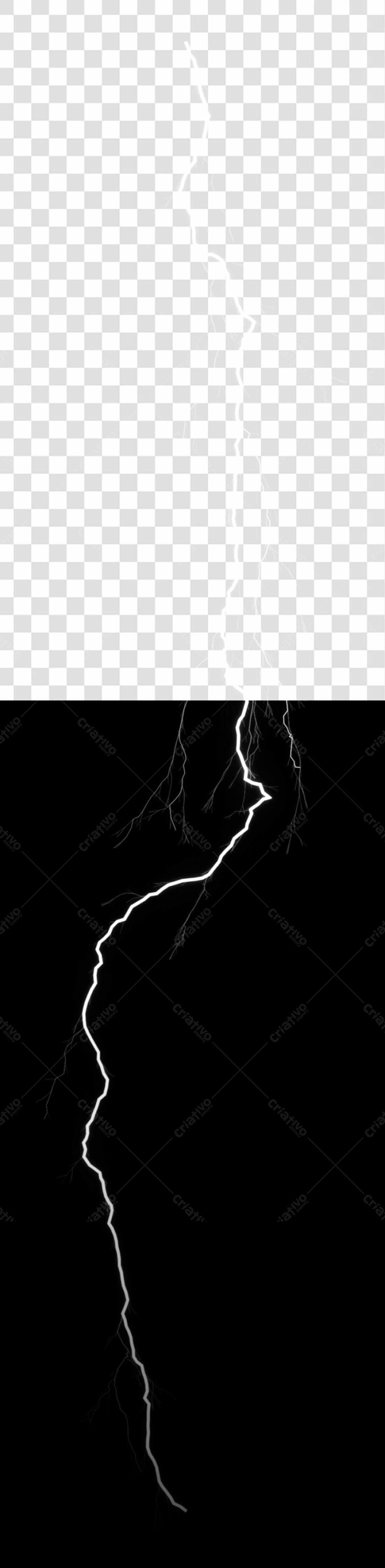 PNG Efeito Raio para Design Gráfico com fundo transparente