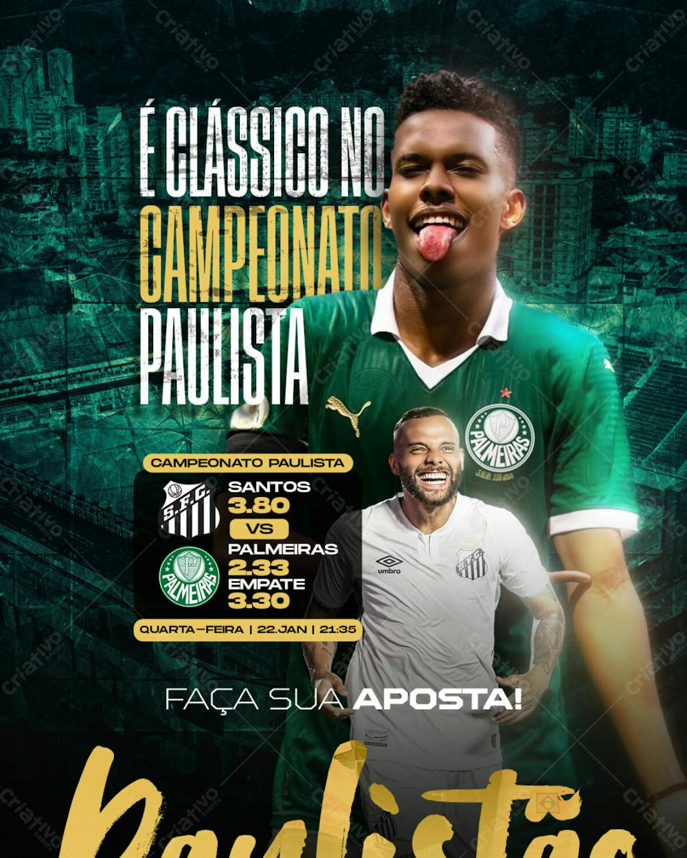 Jogo do Dia - Santos X Palmeiras