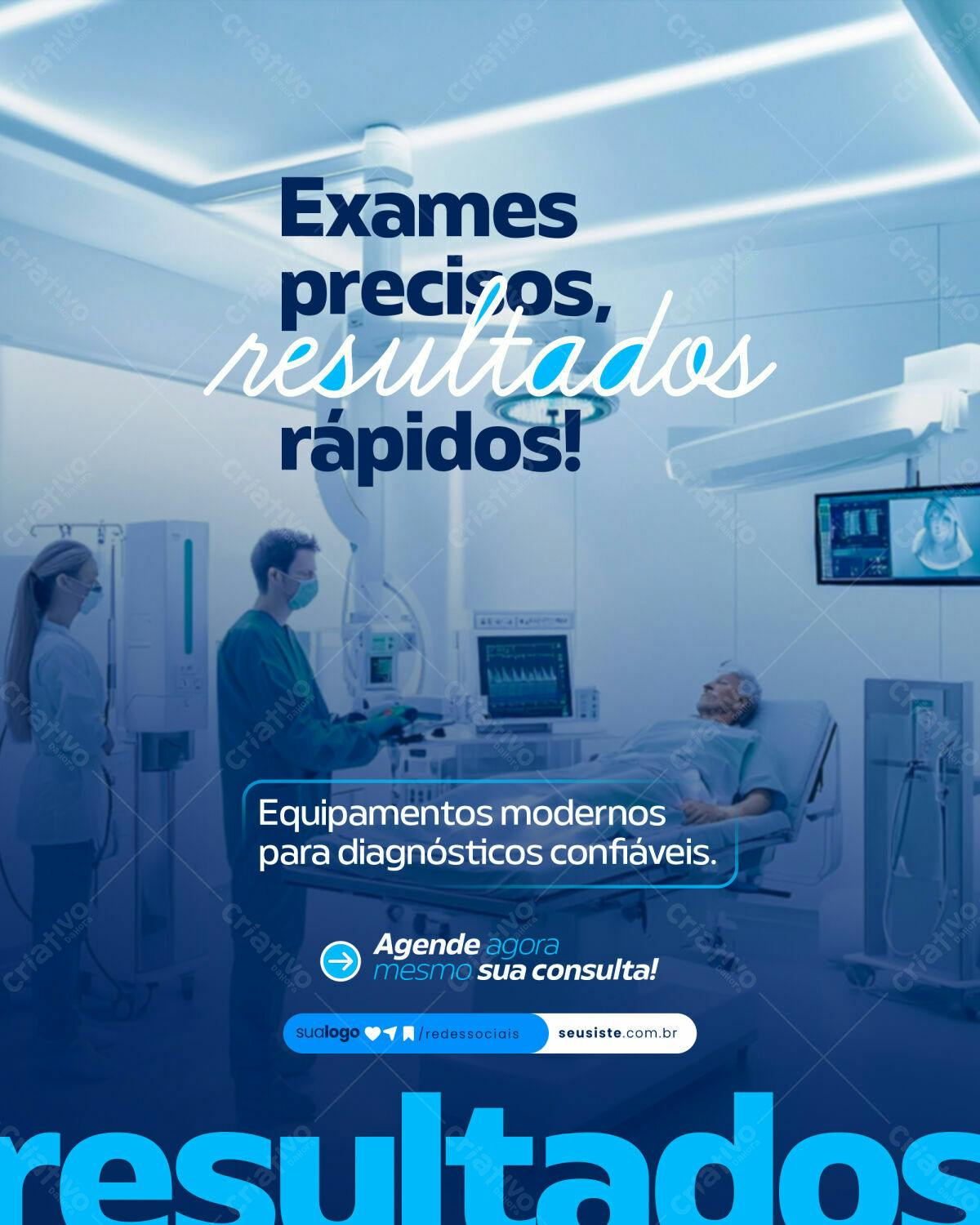 Post para Redes Sociais Medicina PSD Editável