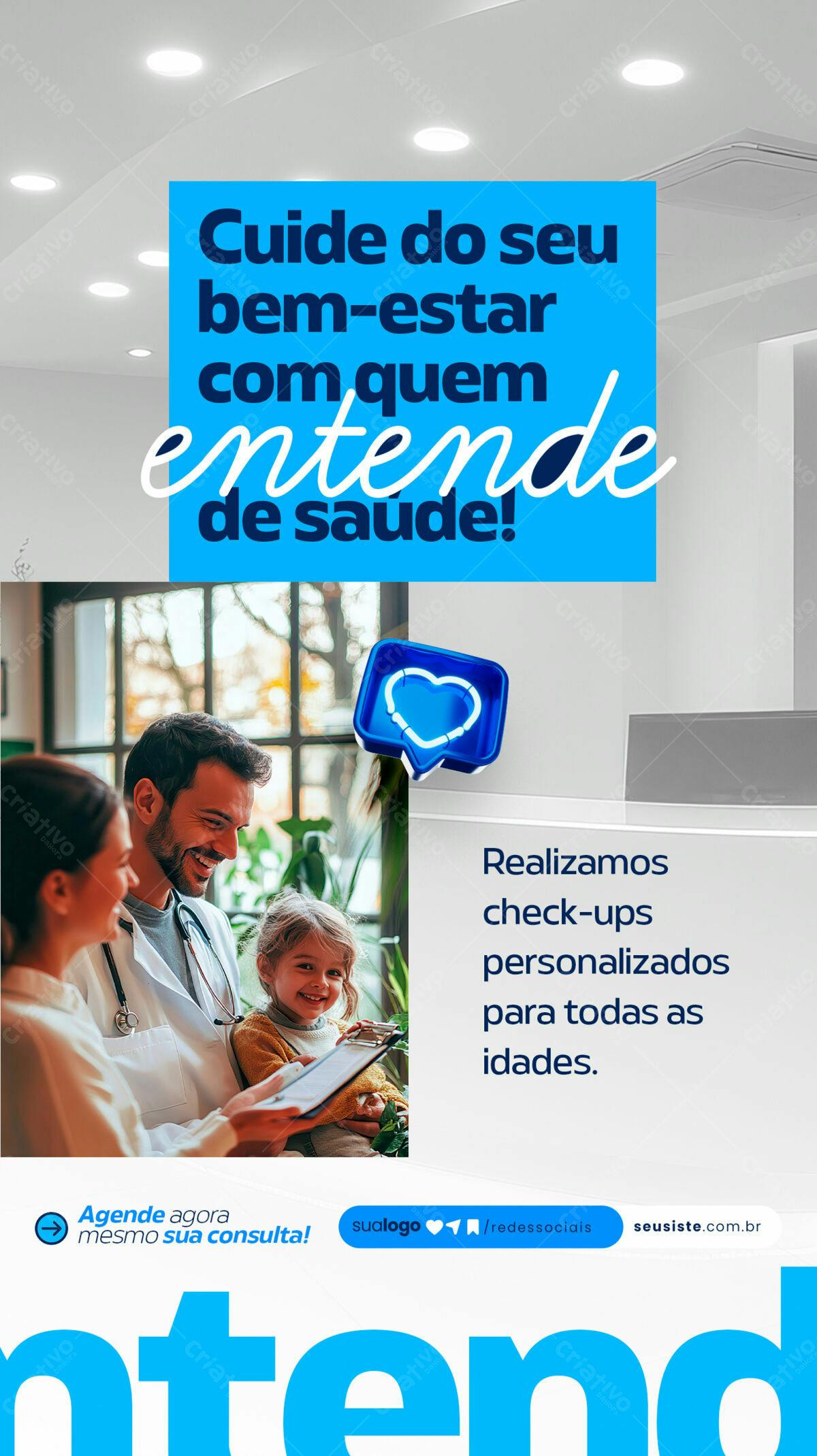 Flyer para Consultório Médico PSD Editável
