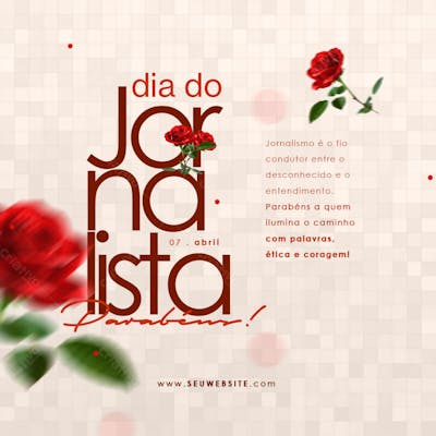 Dia Do Jornalista Dia 07 De Abril Parabéns 01