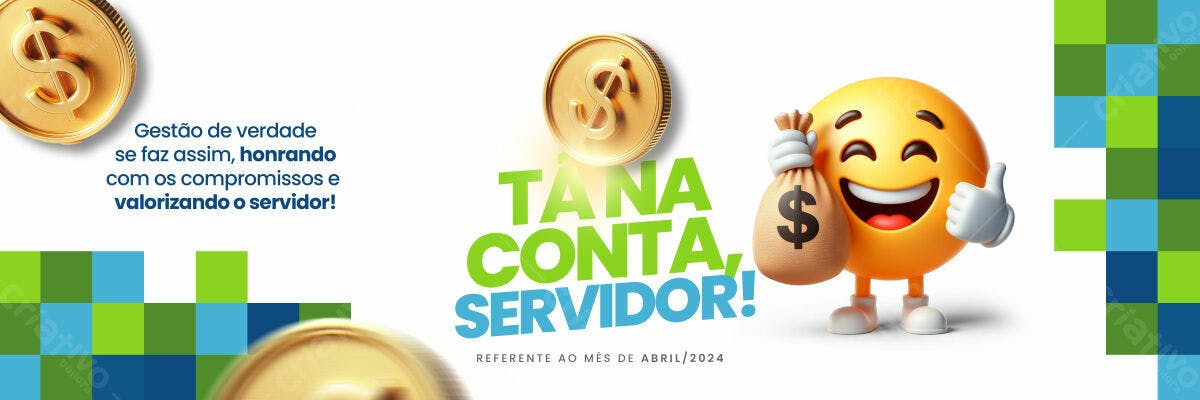 Banner Financeiro Abril PSD Editável