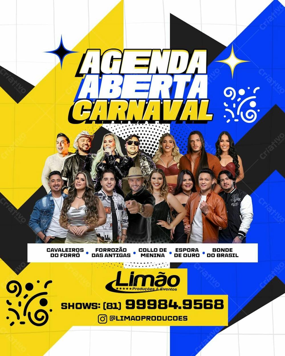 Agenda Aberta Carnaval 2025