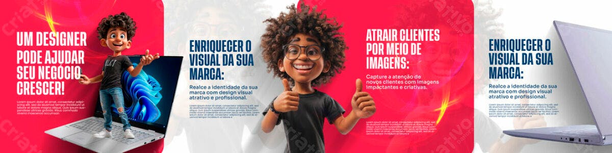 Banner para Marketing Digital PSD Editável
