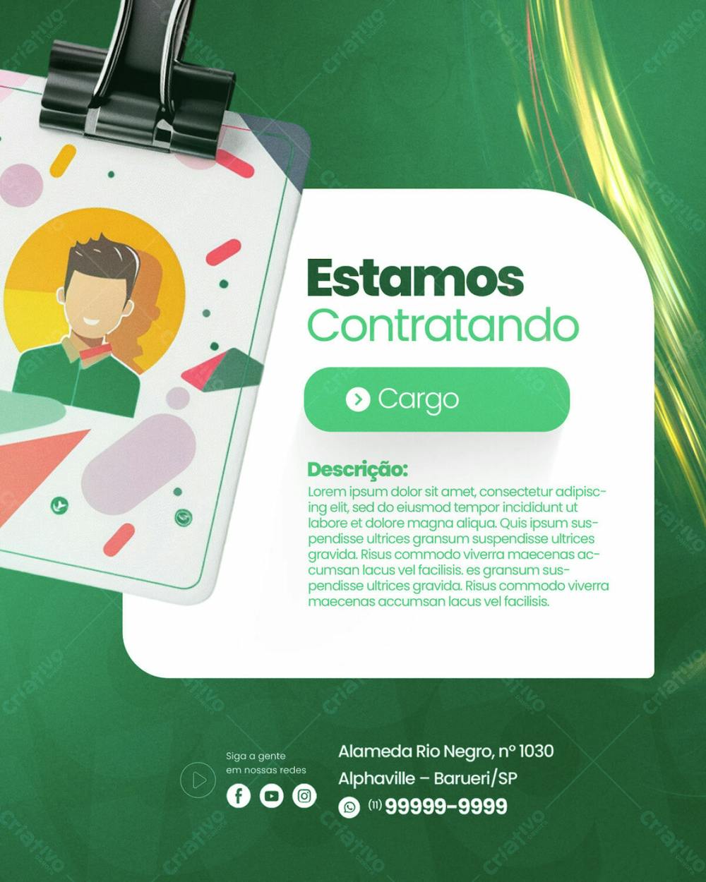 Estamos Contratando Vaga De Emprego