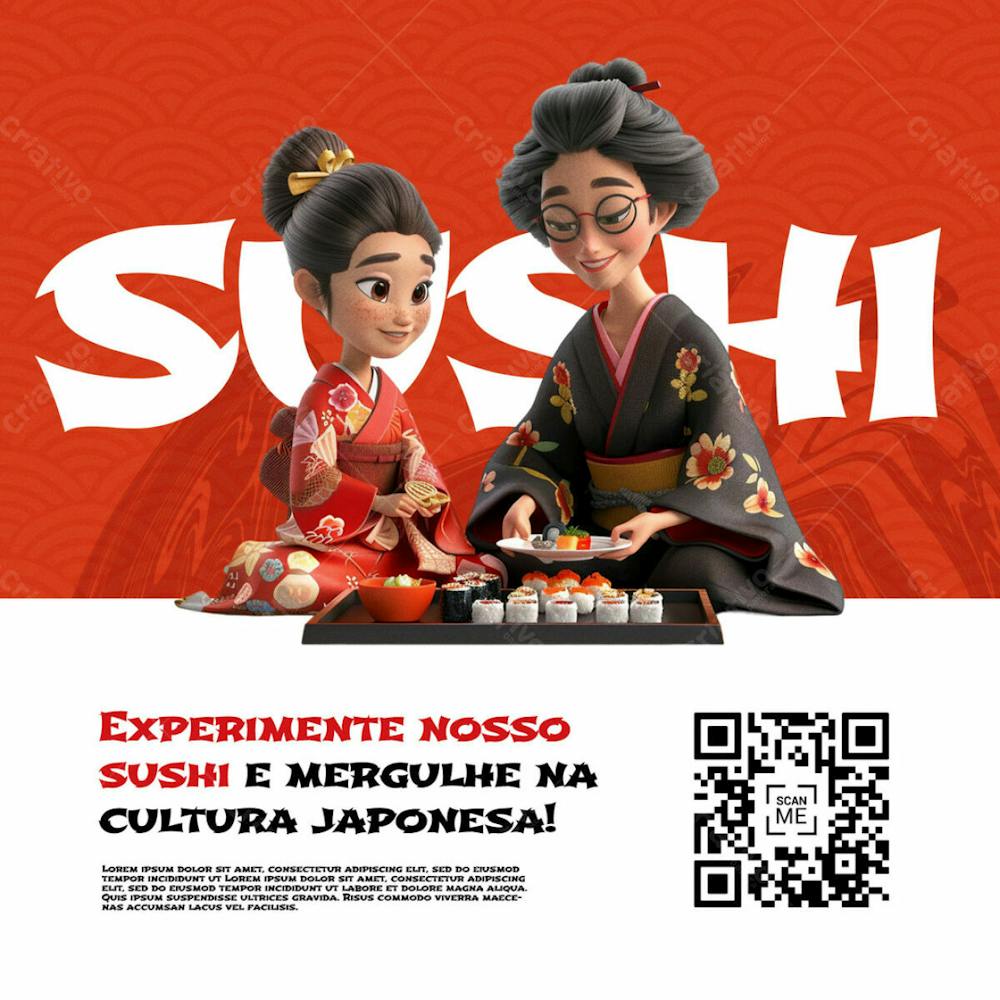 Experimente Nosso Sushi Delicioso