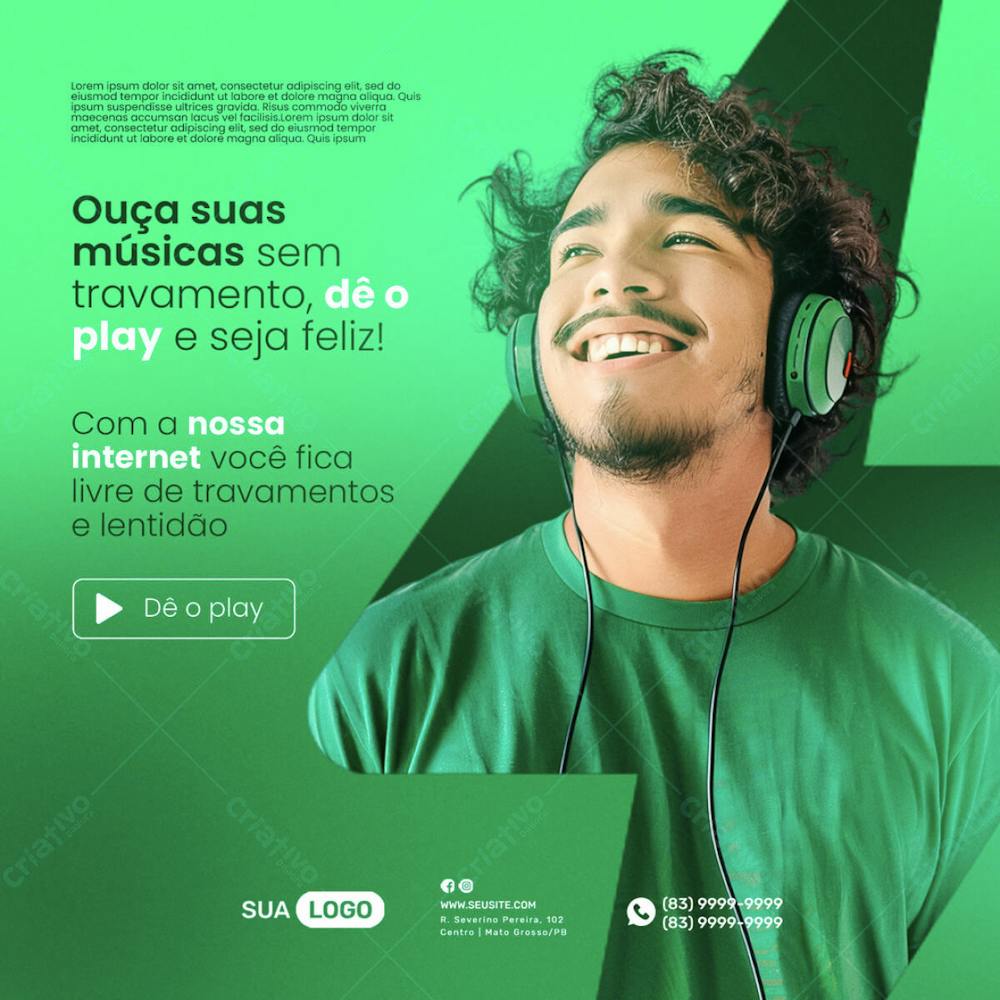 Ouça Musicas Com Uma Internet De Qualidade