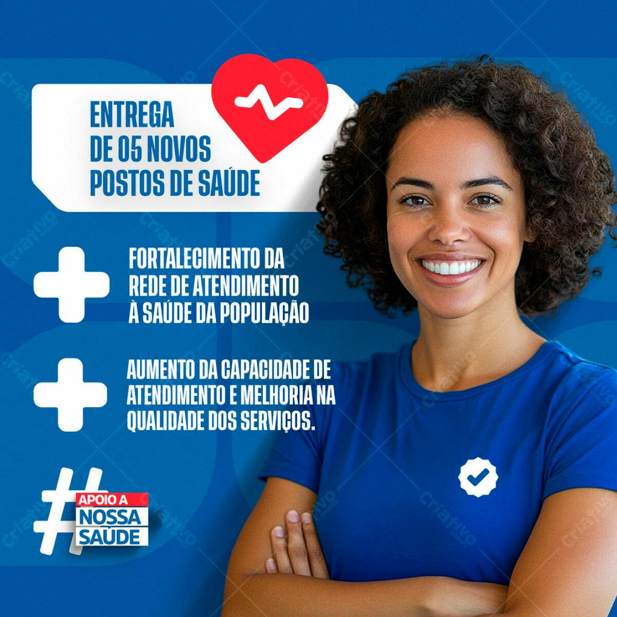 Postagem para Redes Sociais Saúde PSD Editável