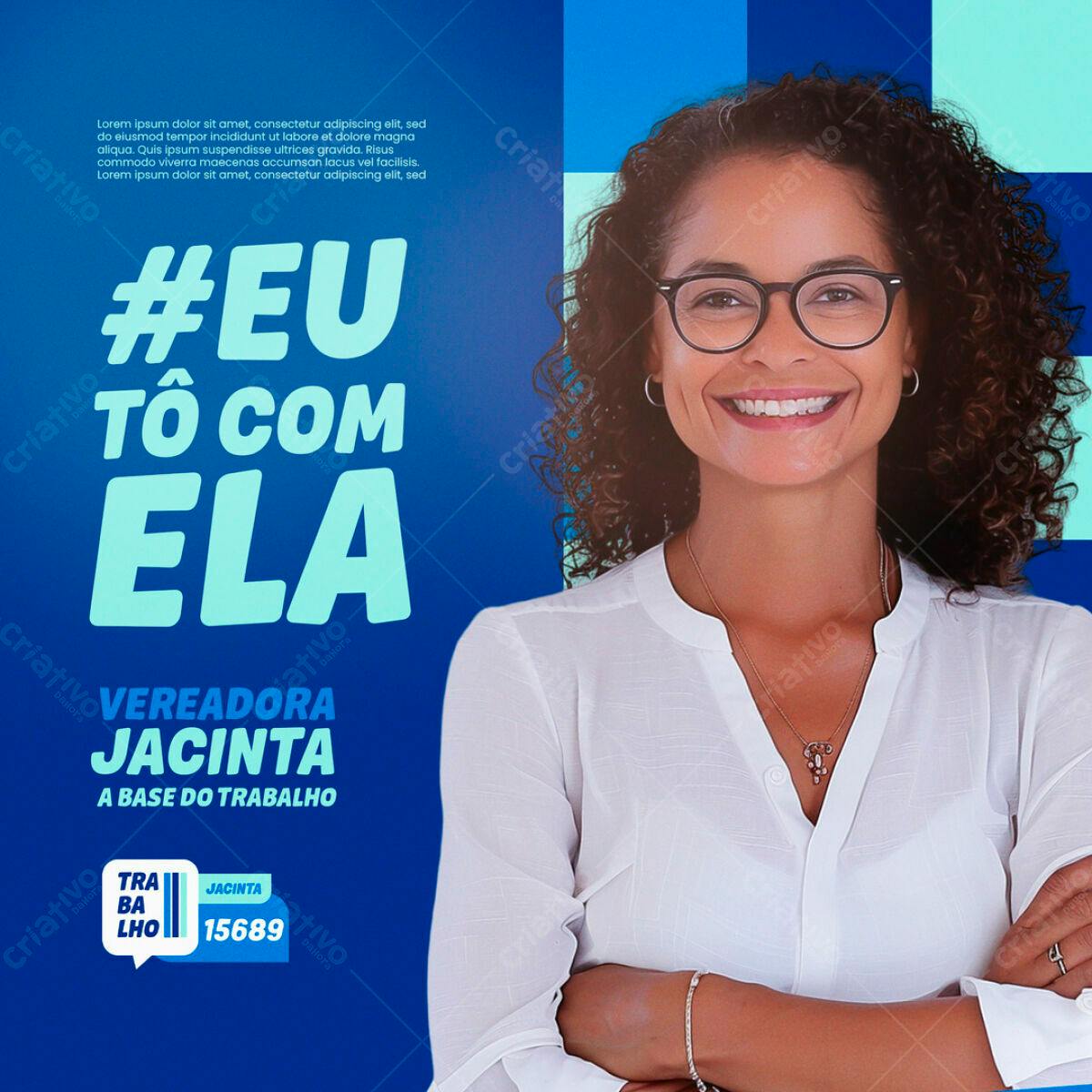 Postagem Política para Campanha Eleitoral PSD Editável