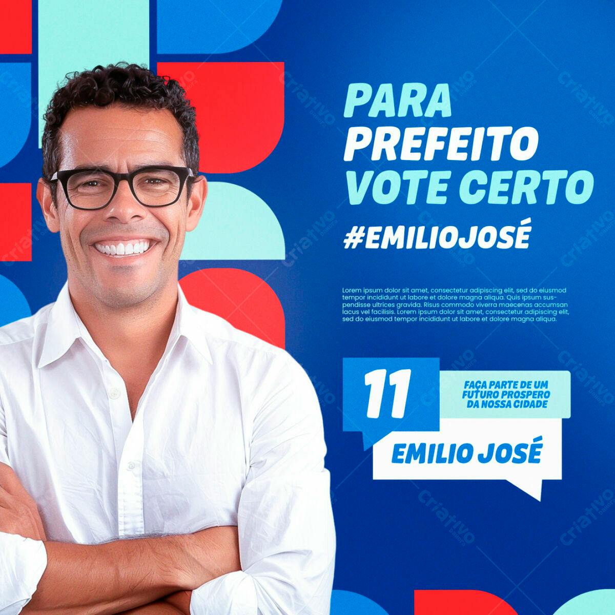 PSD para Campanha Política Eleições PSD Editável